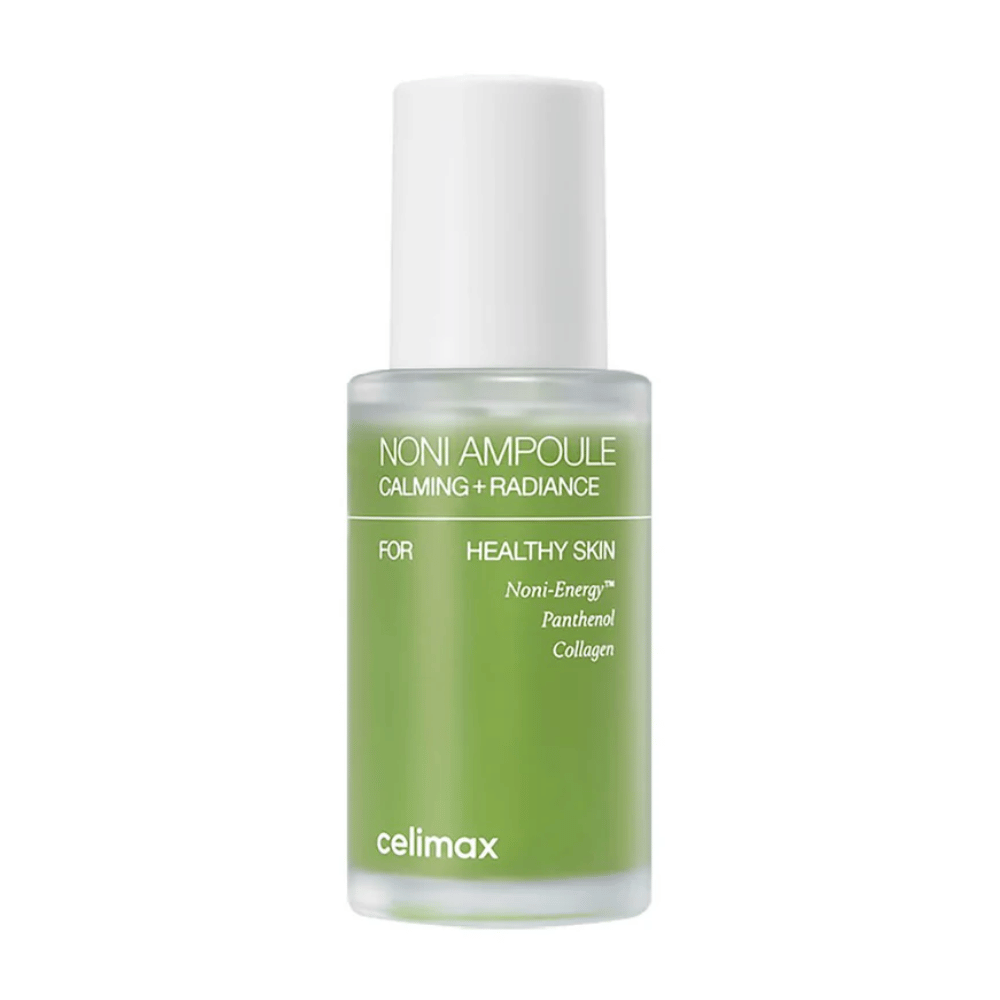 Celimax The Real Noni Ampoule es una ampolla con efecto calmante y radiante para una piel saludable. Contiene Noni-Energy™, pantenol y colágeno para hidratar y mejorar la elasticidad de la piel. ¡Perfecto para el uso diario para una tez fresca y radiante!