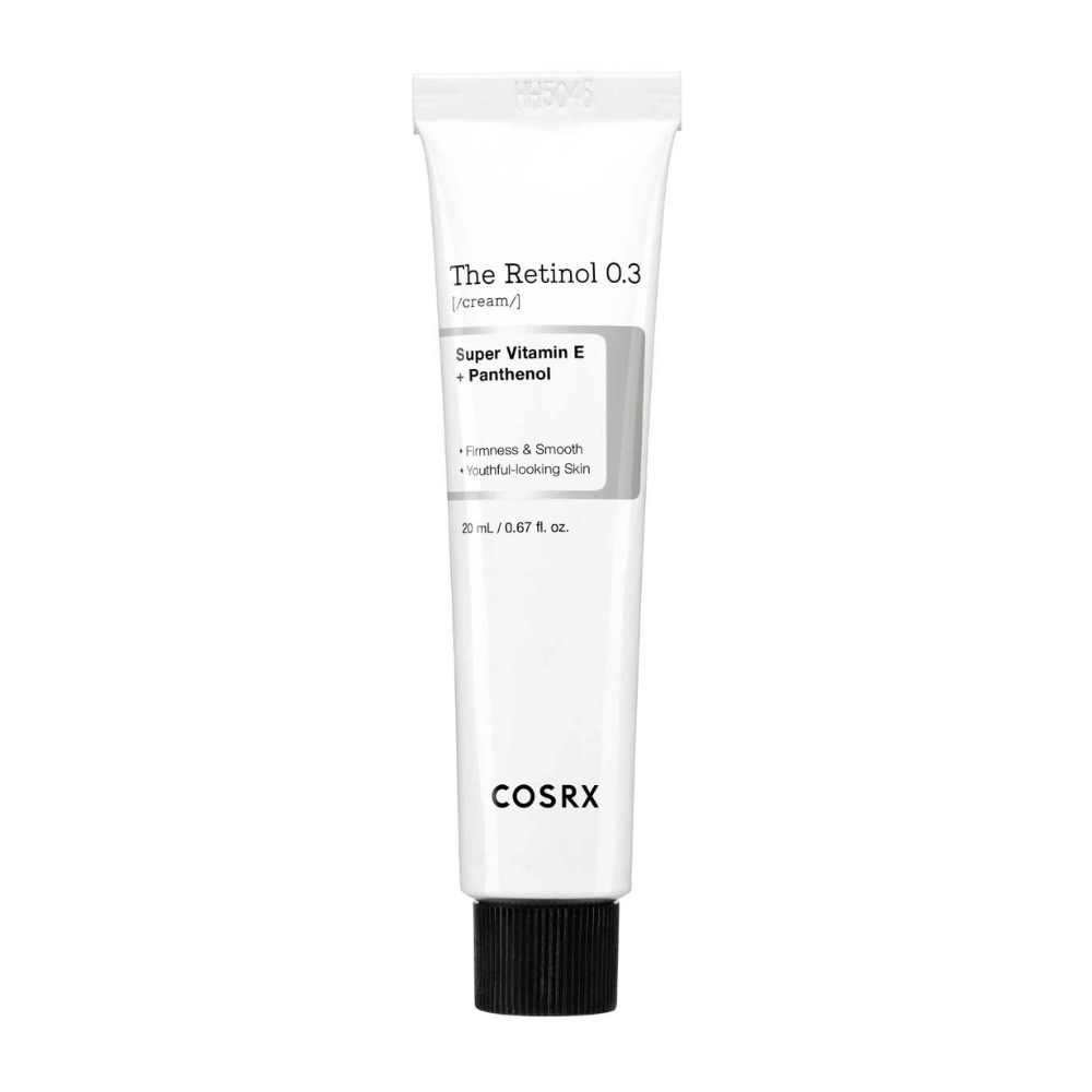 COSRX The Retinol 0.3 Cream contiene 0,3% de retinol puro, lo que mejora la firmeza de la piel y reduce la visibilidad de las líneas finas. Enriquecido con super vitamina E y pantenol, proporciona una piel suave y juvenil. Una solución perfecta para aquellos que desean combatir los signos de la edad y humectar la piel de manera efectiva.