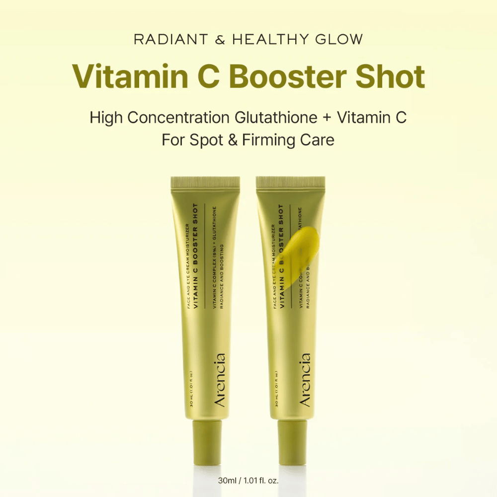 Arencia Vitamin C Booster Shot brillo radiante – suero de vitamina C con glutatión que proporciona luminosidad, un tono de piel más uniforme y una piel más firme