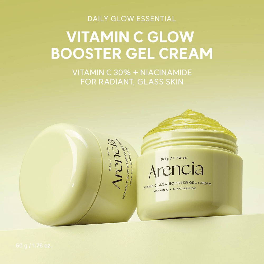 Arencia Vitamin C Glow Booster Gel Cream 50 g – crema en gel con vitamina C y niacinamida para una piel radiante