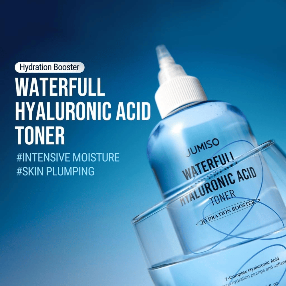 Jumiso Waterfull Hyaluronic Acid Toner – tónico hidratante coreano para una hidratación intensa y piel rellena con una sensación ligera y no pegajosa