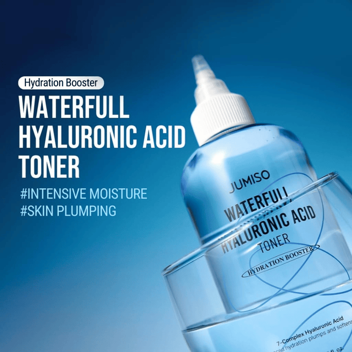 Jumiso Waterfull Hyaluronic Acid Toner – tónico hidratante coreano para una hidratación intensa y piel rellena con una sensación ligera y no pegajosa