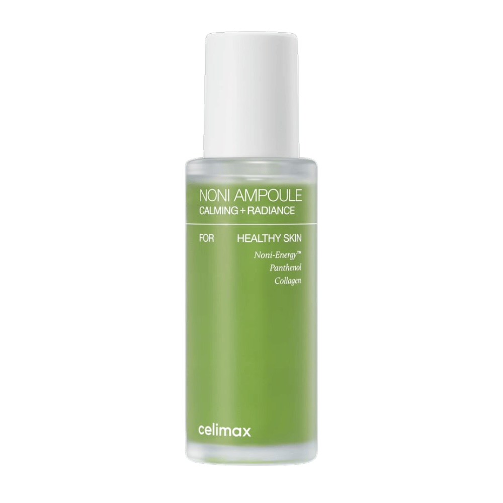 Celimax Noni Energy Ampoule calma e hidrata la piel con el poder del extracto de noni, pantenol y colágeno. Mejora la elasticidad de la piel y proporciona un brillo natural. Perfecto para piel sensible y cansada.
