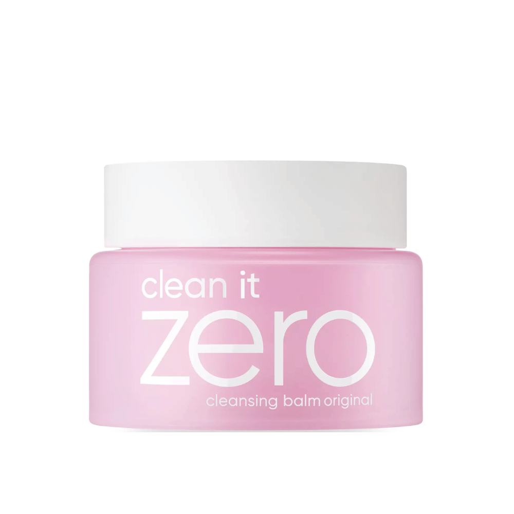 Un tarro Clean It Zero Cleansing Balm Original 100ml sobre fondo blanco, que promueve el bálsamo limpiador original de BANILA CO para el cuidado de la piel.