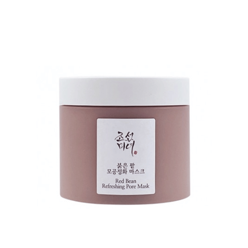 Un frasco con Beauty of Joseon Red Bean Refreshing Pore Mask 140ml sobre fondo blanco.