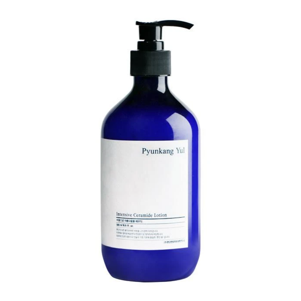 Una botella Pyunkang Yul Intensive Ceramide Lotion 500ml.