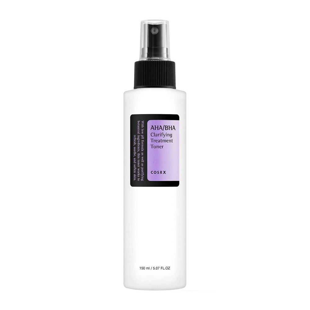COSRX AHA/BHA Clarifying Treatment Toner 150ml exfolia y trata eficazmente los puntos negros.