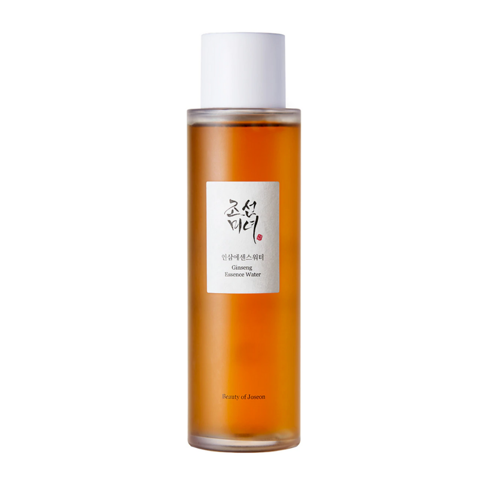 Una botella Beauty of Joseon Ginseng Essence Water 150ml sobre fondo blanco.